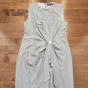 Ralph Lauren purple label women's gray wool dress in size 14